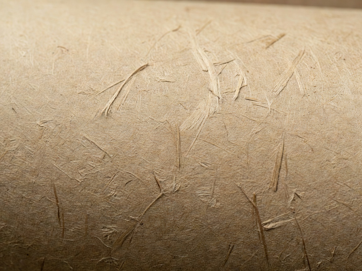 Recycled paper sheets stacked showing fibrous tactile edges